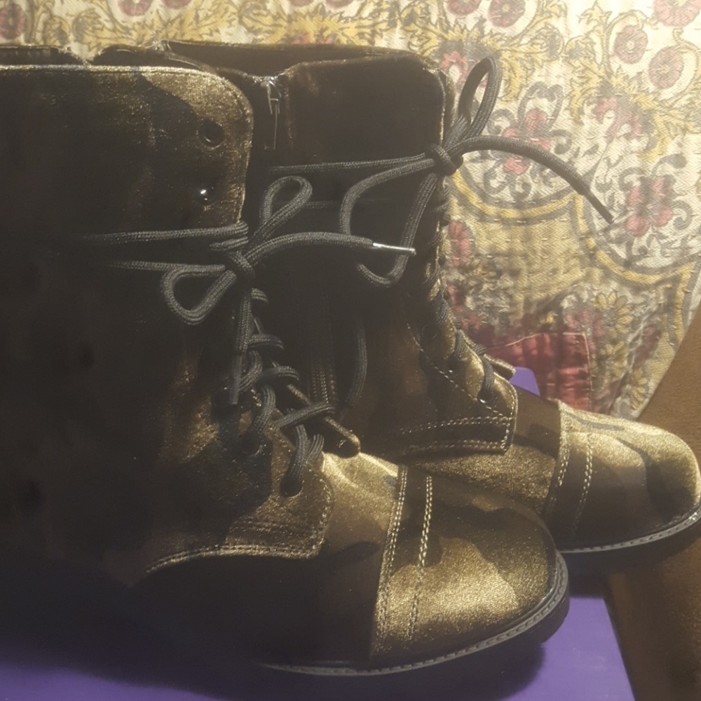 Madden Girl Camo Combat Boots